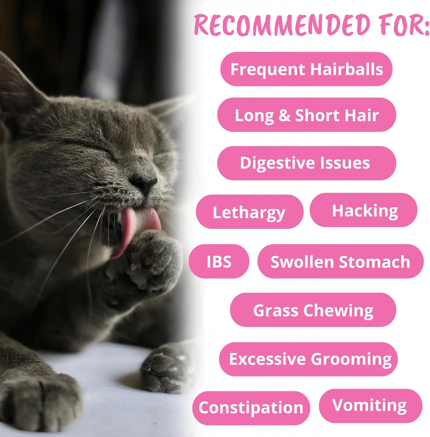 Under The Weather Pet Hairball Support for Cats | for a Normal, Gentle Elimination of Hairballs, Reduce Excessive Licking and Grooming | 60 Star Shaped Soft Chews - Happypetzone.online - Image 5