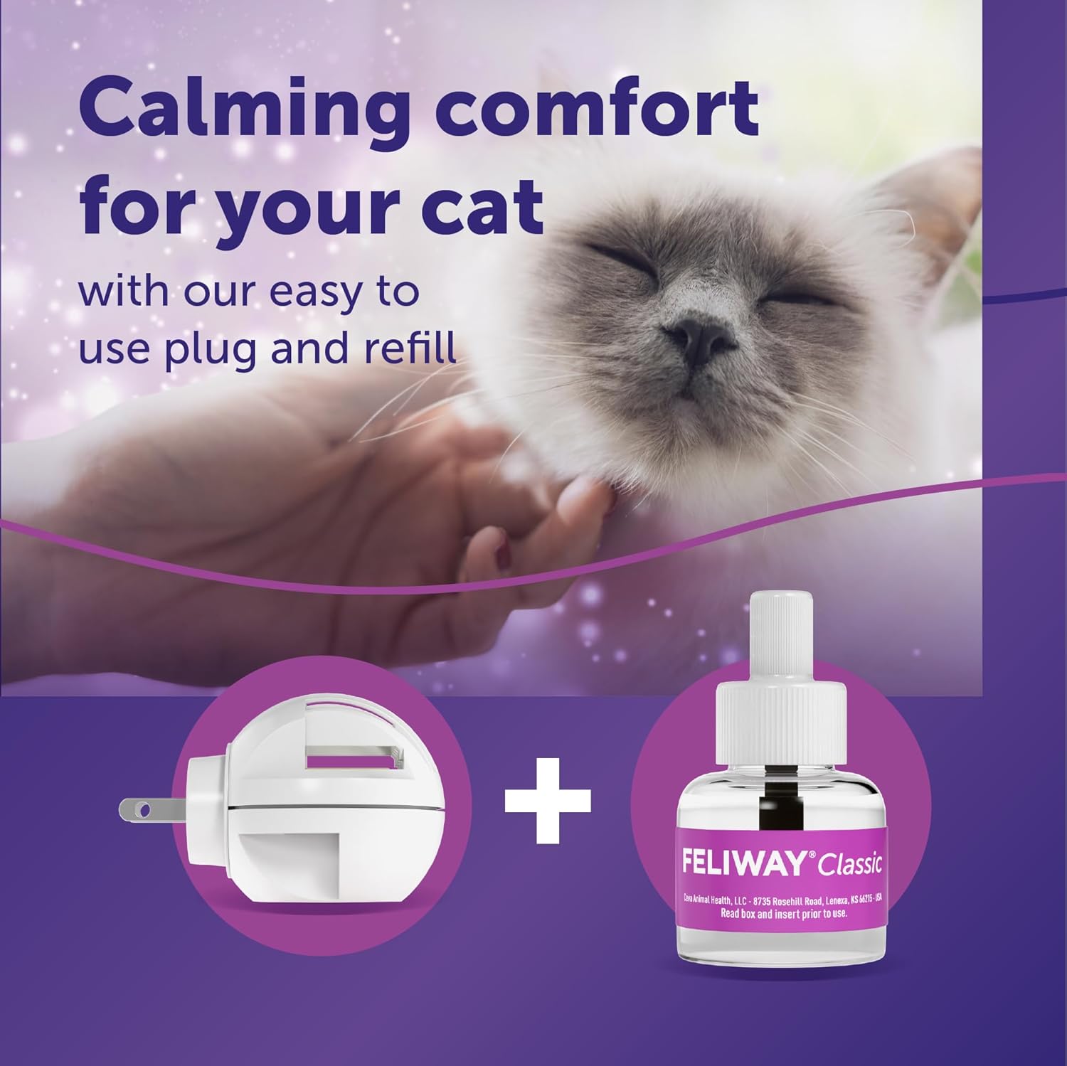 FELIWAY Classic 30 Day Cat Calming Plug In Pheromone Diffuser Starter Kit, 48ml - Helps Reduce Common Signs of Stress in Cats & Kittens, Enhanced Calming - Happypetzone.online - Image 4