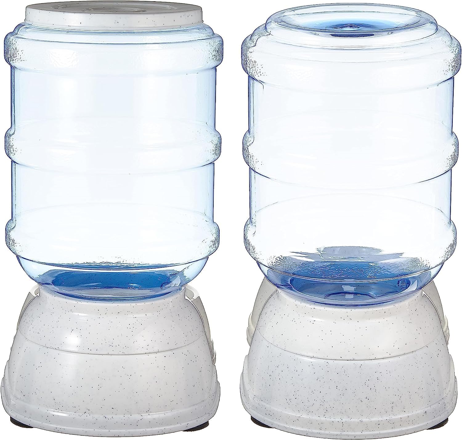 Amazon Basics Automatic Pet Water Dispenser and Gravity Food Feeder Set for Cat and Dog, Easy to Clean, 6-Pound Food Capacity, 1-Gallon, Small, Gray, Pack of 2 - Happypetzone.online - Image 5