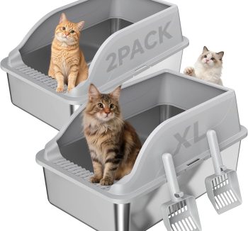 covered cat litter box