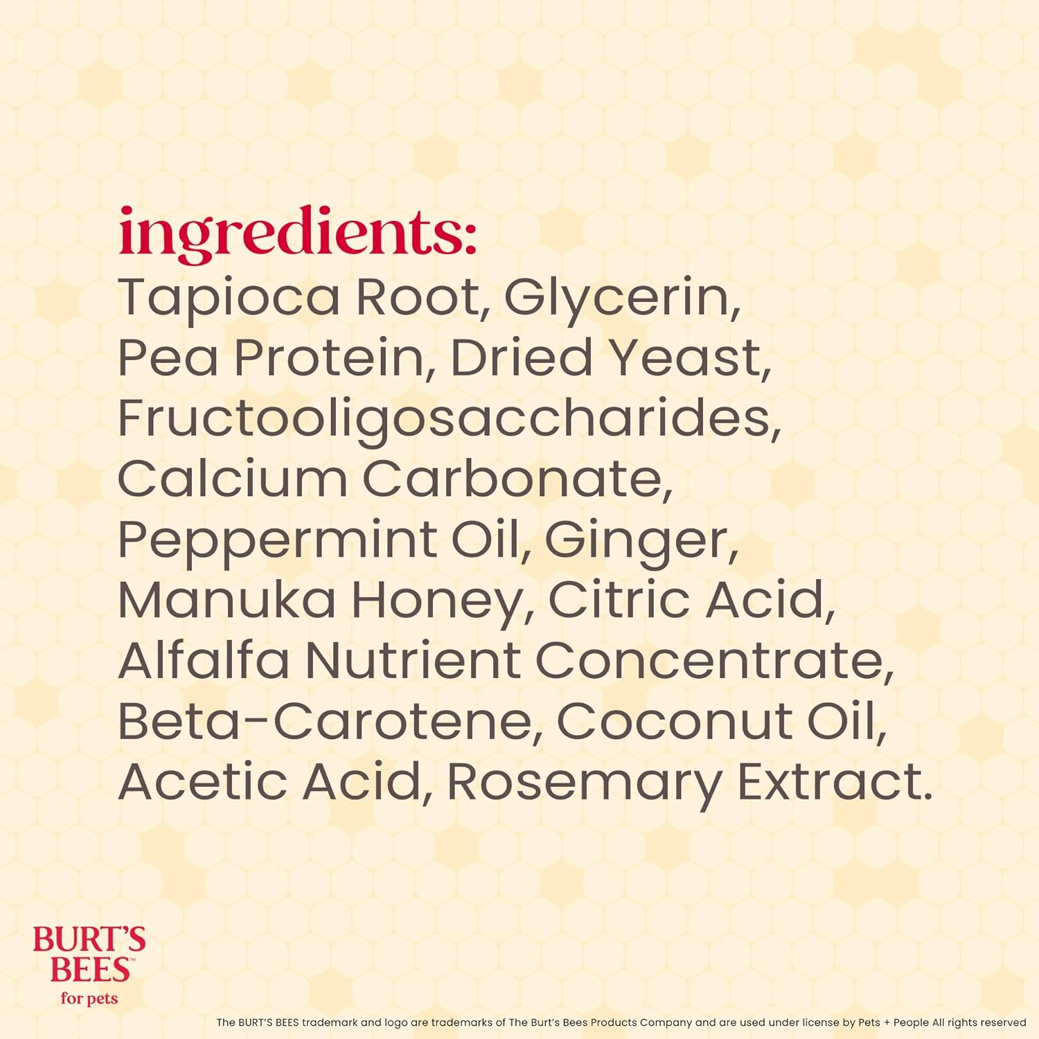 BURT'S BEES FOR PETS Dental Treats for Dogs with Manuka Honey & Ginger, Holistic, Plant-Based Oral Care, 98% Natural Origin Formulas, Peppermint Flavor, Dog Treats Small Dogs, Sz Sm 10ct, 7.4 oz - Happypetzone.online - Image 10