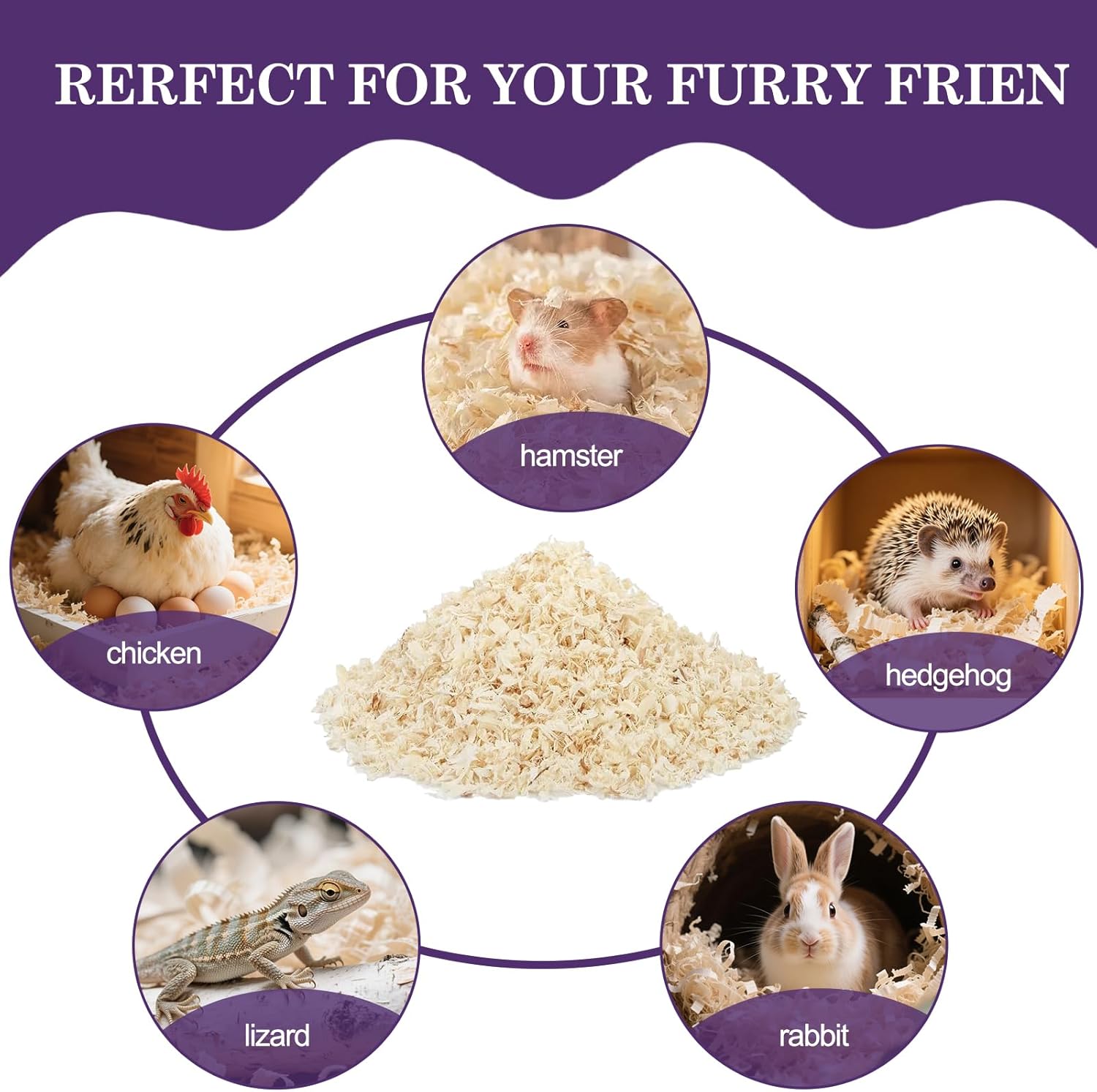 Natural Aspen Shavings Pet Bedding 5.5 Lb, Low-Dust & Chemical-Free, Ultra-Absorbent Cage Litter for Hamsters, Rabbits, Gerbils & Small Animals, Biodegradable Wood Shavings(70L Before Compression) - Happypetzone.online - Image 8