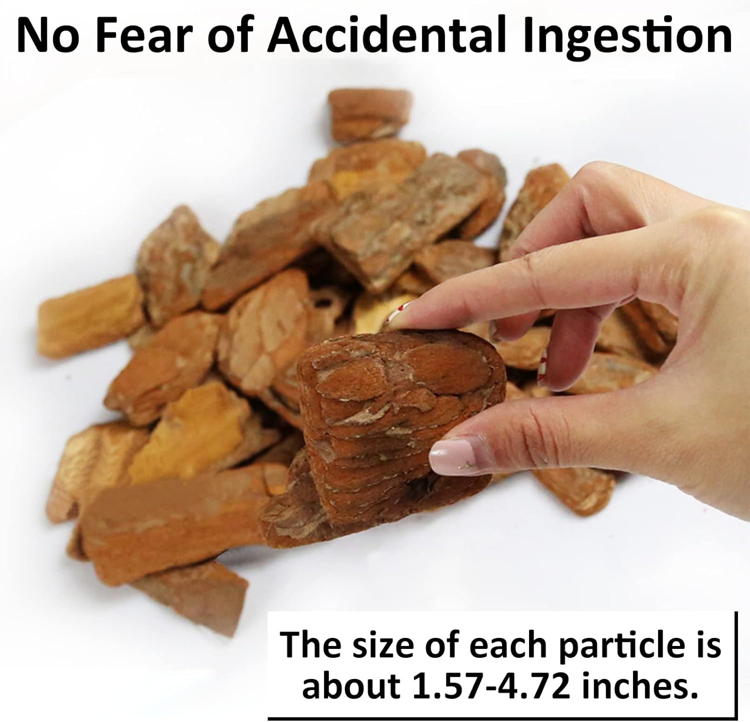 Hamiledyi Reptile Bark Bedding Tortoise Habitat Substrate Natural Terrarium Bark Wood Chips Tank Supplies for Snake Spiders Bearded Dragons Hermit Crabs Geckos - Happypetzone.online - Image 2
