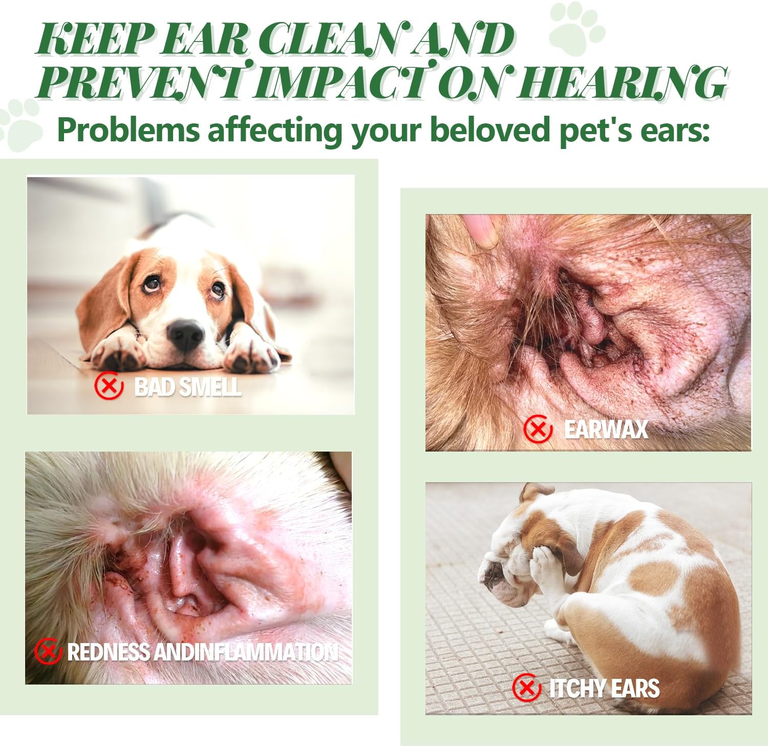 Dog Ear Powder Hair Removal Kit–Safe Grooming Set with 30g Ear Powder, LED Silent Trimmer & 5.5in Tweezers All-in-One Ear Care Solution for Dogs &Cats,Odor Control & Hygiene Support, Home Grooming Kit - Happypetzone.online - Image 3