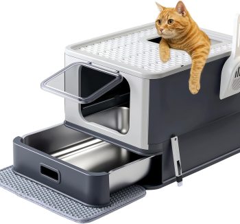 cat litter box enclosed