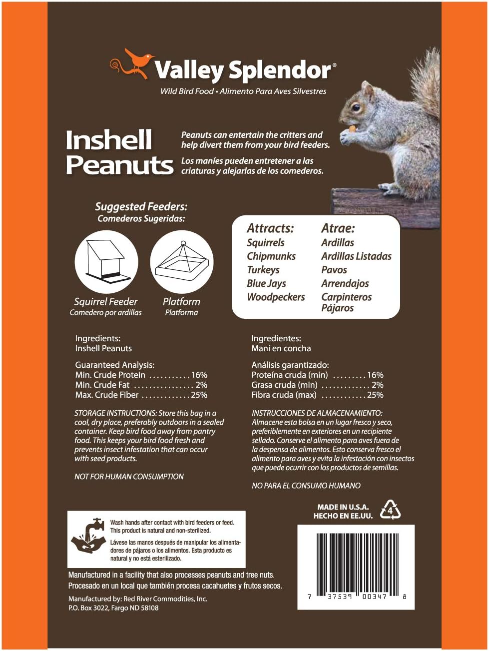 Red River Commodities 347 Peanuts In A Shell 3lbs. - Happypetzone.online - Image 2