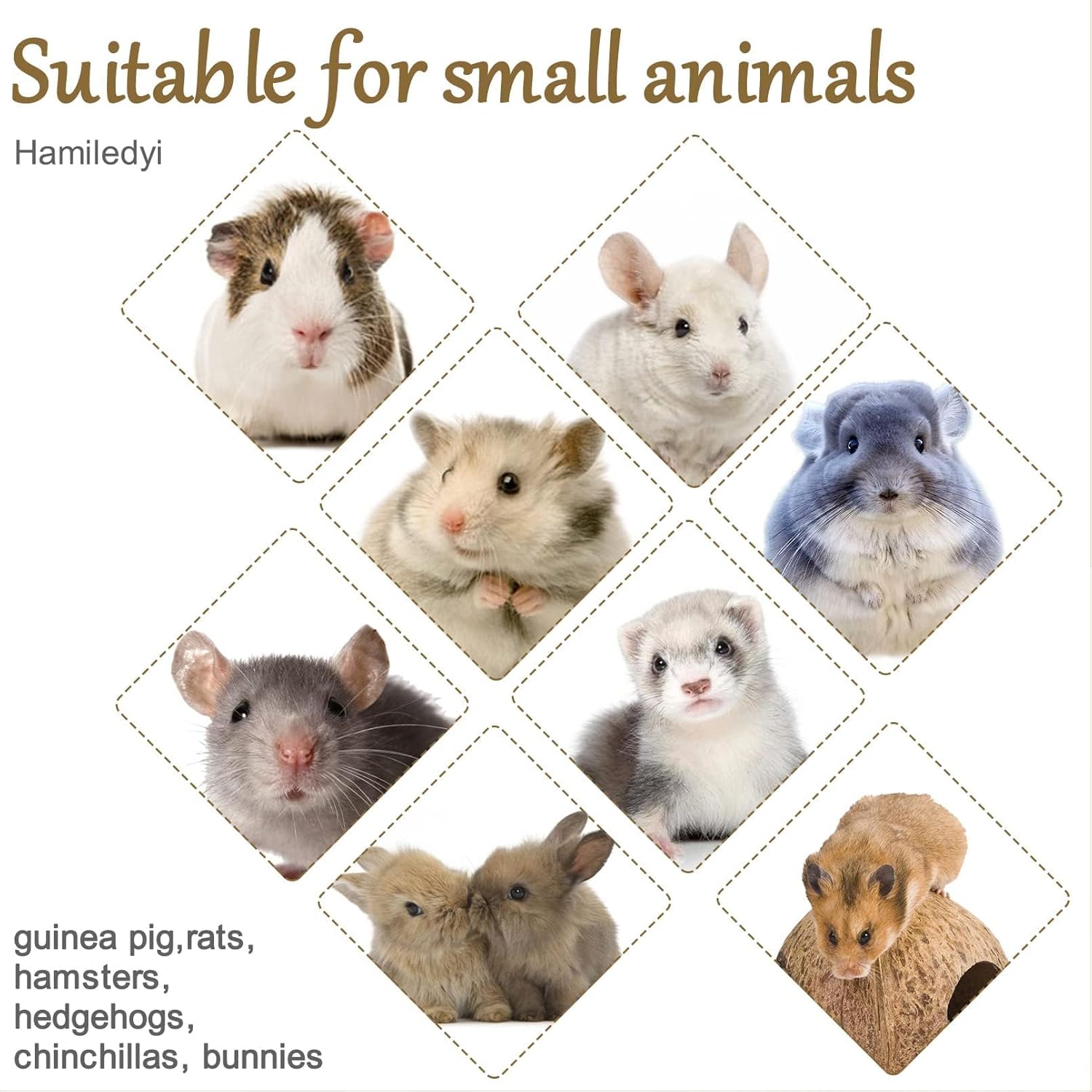 Hamiledyi 8 PCS Rabbit Salt Lick Block Natural Small Animal Himalayan Salt Lick Chew Toys with Hanging Rope Rat Mineral Block Chew Treat Supplies for Bunny Guinea Pig Chinchilla Ferret Hamster - Happypetzone.online - Image 6