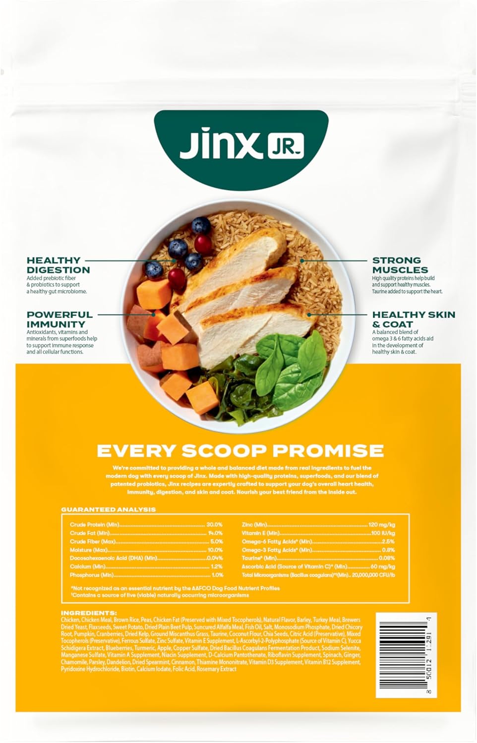 Jinx Premium Dry Dog Food, Puppy - Real Chicken, Brown Rice & Sweet Potato Kibble for Puppies with DHA, Protein & Calcium for Brain Health - Probiotics for Digestive Support - No Fillers - 4lb - Happypetzone.online - Image 9