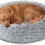round dog bed fluffy