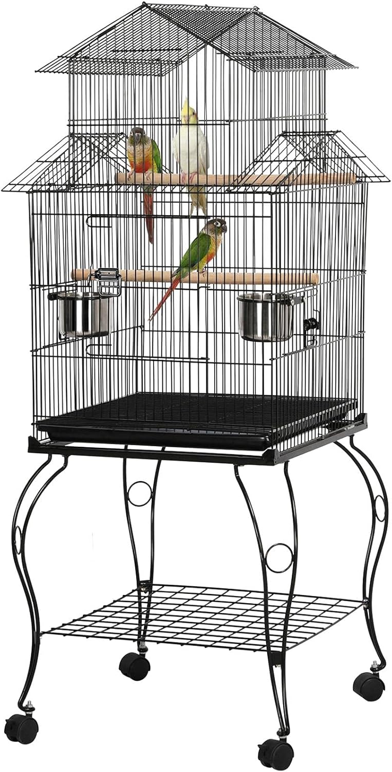 bird cage with stand