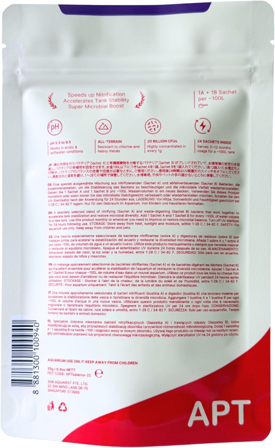 2Hr Aquarist APT Balance Freshwater Aquarium Starter Bacteria - Happypetzone.online - Image 2