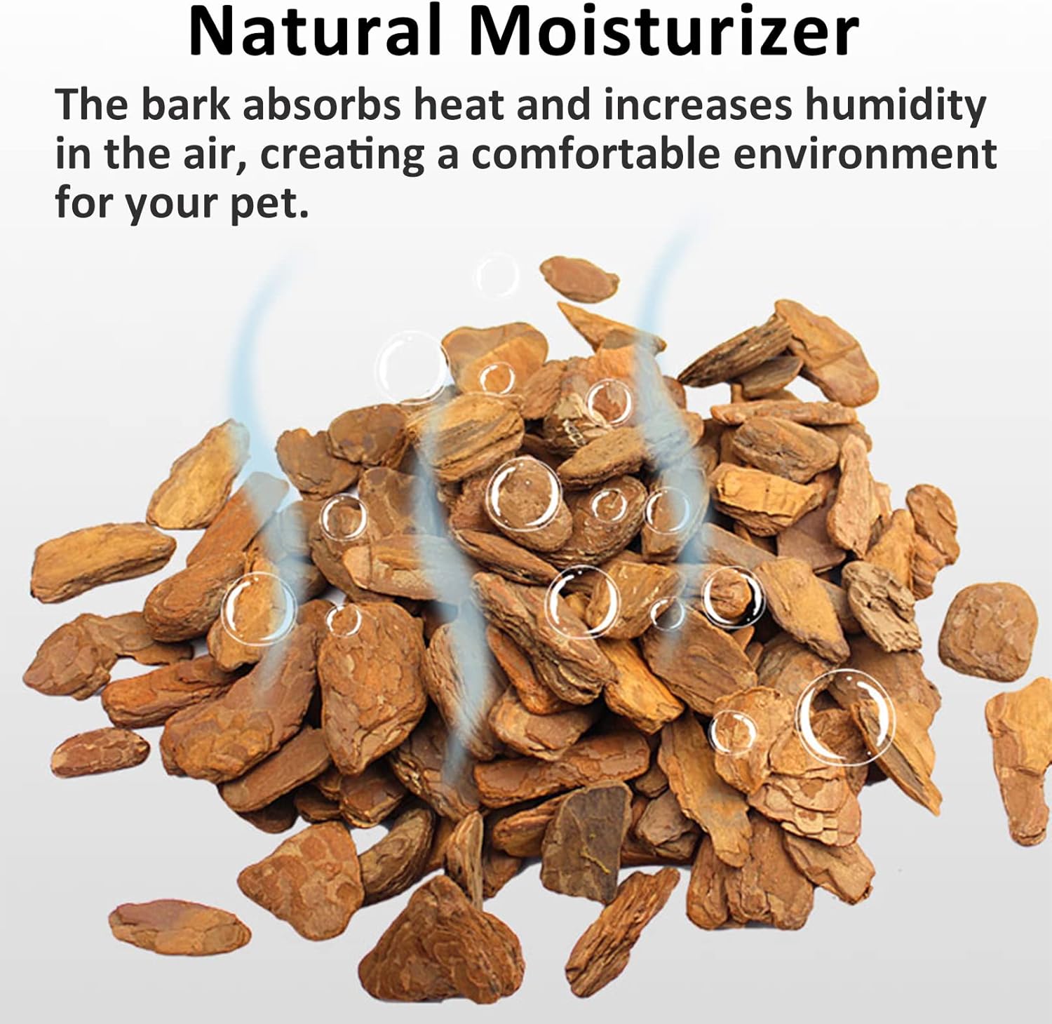Hamiledyi Reptile Bark Bedding Tortoise Habitat Substrate Natural Terrarium Bark Wood Chips Tank Supplies for Snake Spiders Bearded Dragons Hermit Crabs Geckos - Happypetzone.online - Image 5