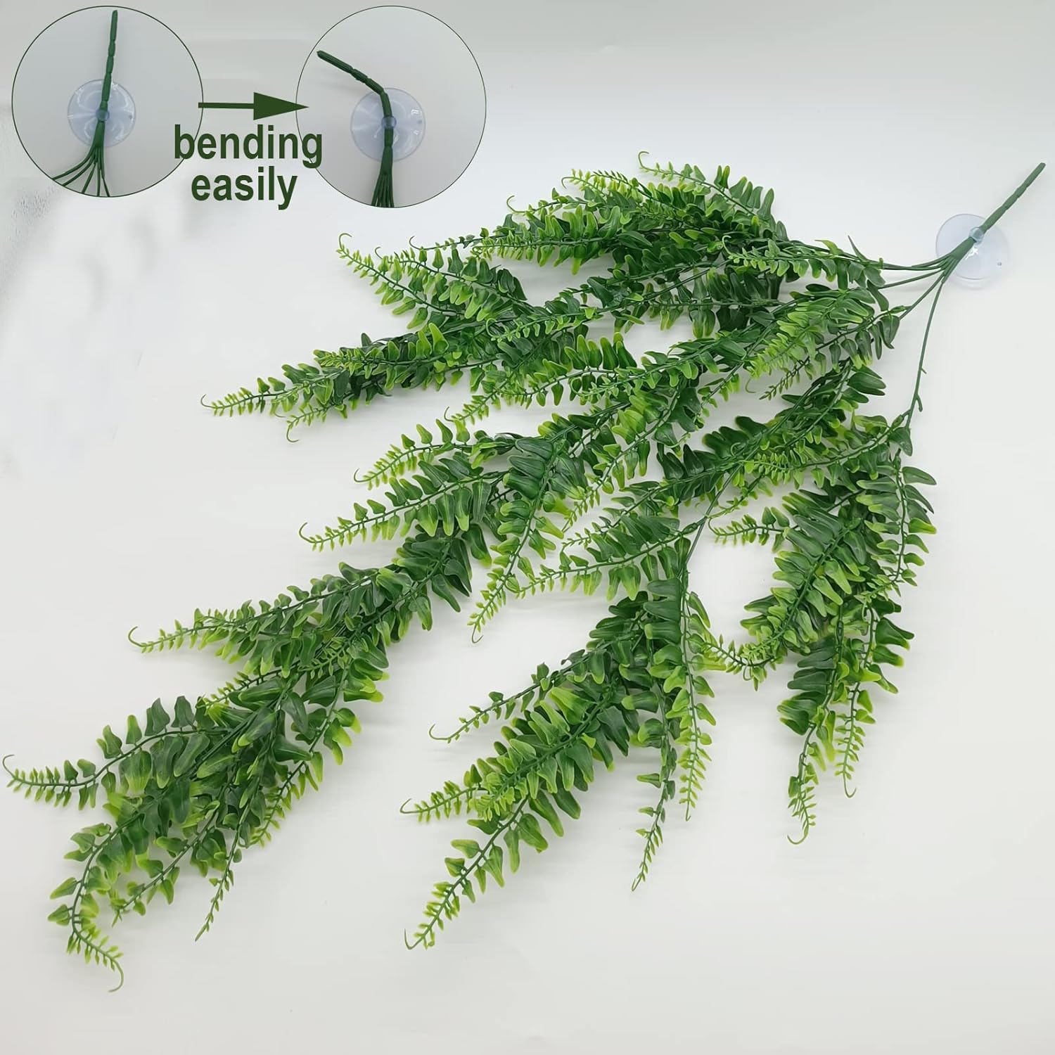 Reptile Plants for Bearded Dragon Tank Accessories, Terrarium Plant Artificial Decor for Snake Cage, Fake Plant for Leopard Gecko Habitat, Lizard Chameleon Ball Pythons (Group BN) - Happypetzone.online - Image 2