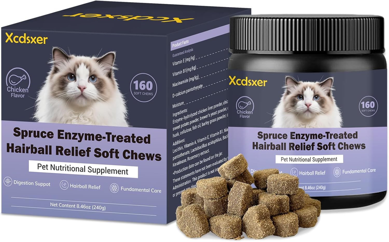 cat food hairball control