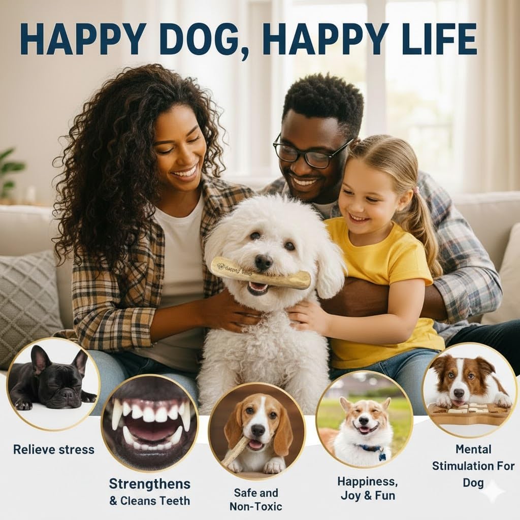 Coffee Wood Dog Chew Stick Toy for Dog, Made from Real Coffee Wood, Sticks for Pets, Safe Dental Cleaning Chews, Pets Health, Teeth Cleaning and Relieve Stress (Small) - Happypetzone.online - Image 6
