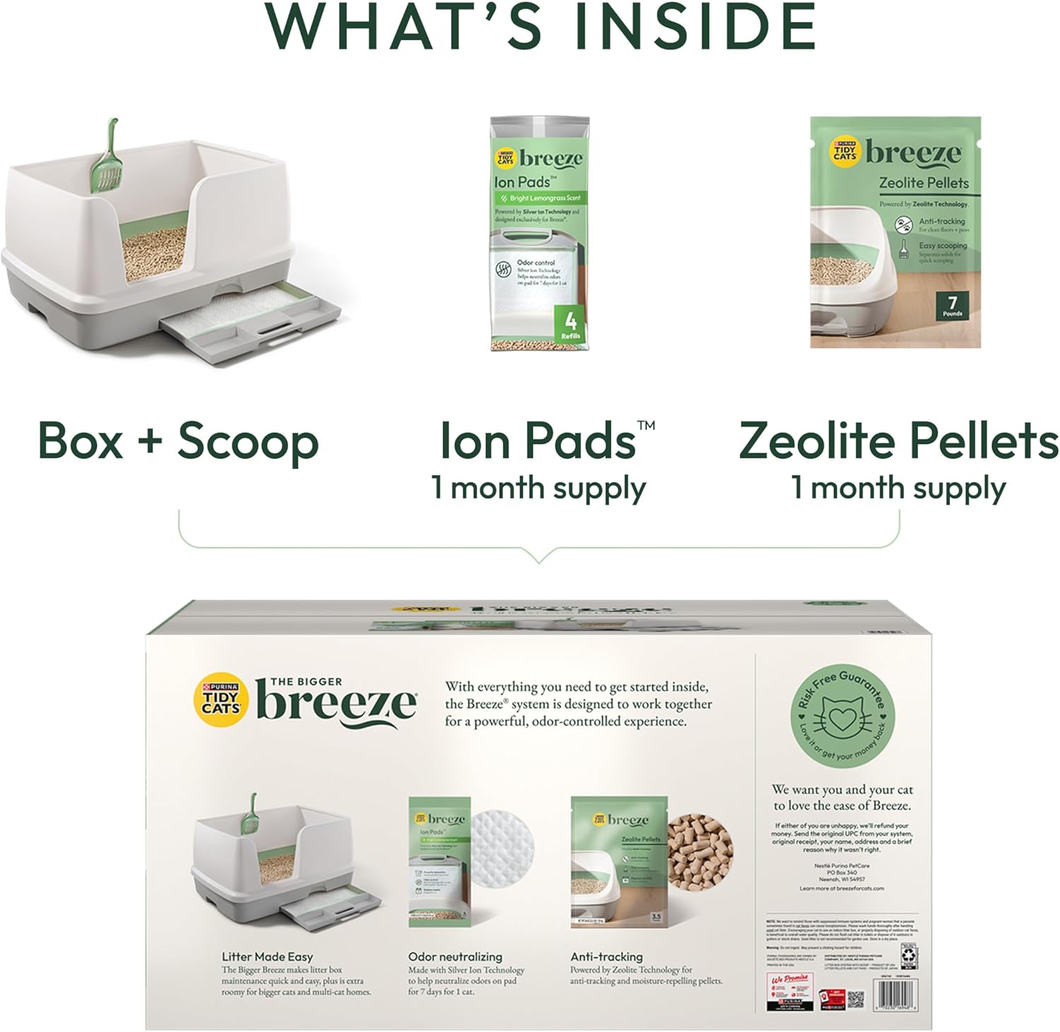 Purina Tidy Cats Litter System, Non-Clumping, Breeze XL All-in-One Odor Control & Easy Clean Multi Cat Box - 18 lb. Box - Happypetzone.online - Image 9