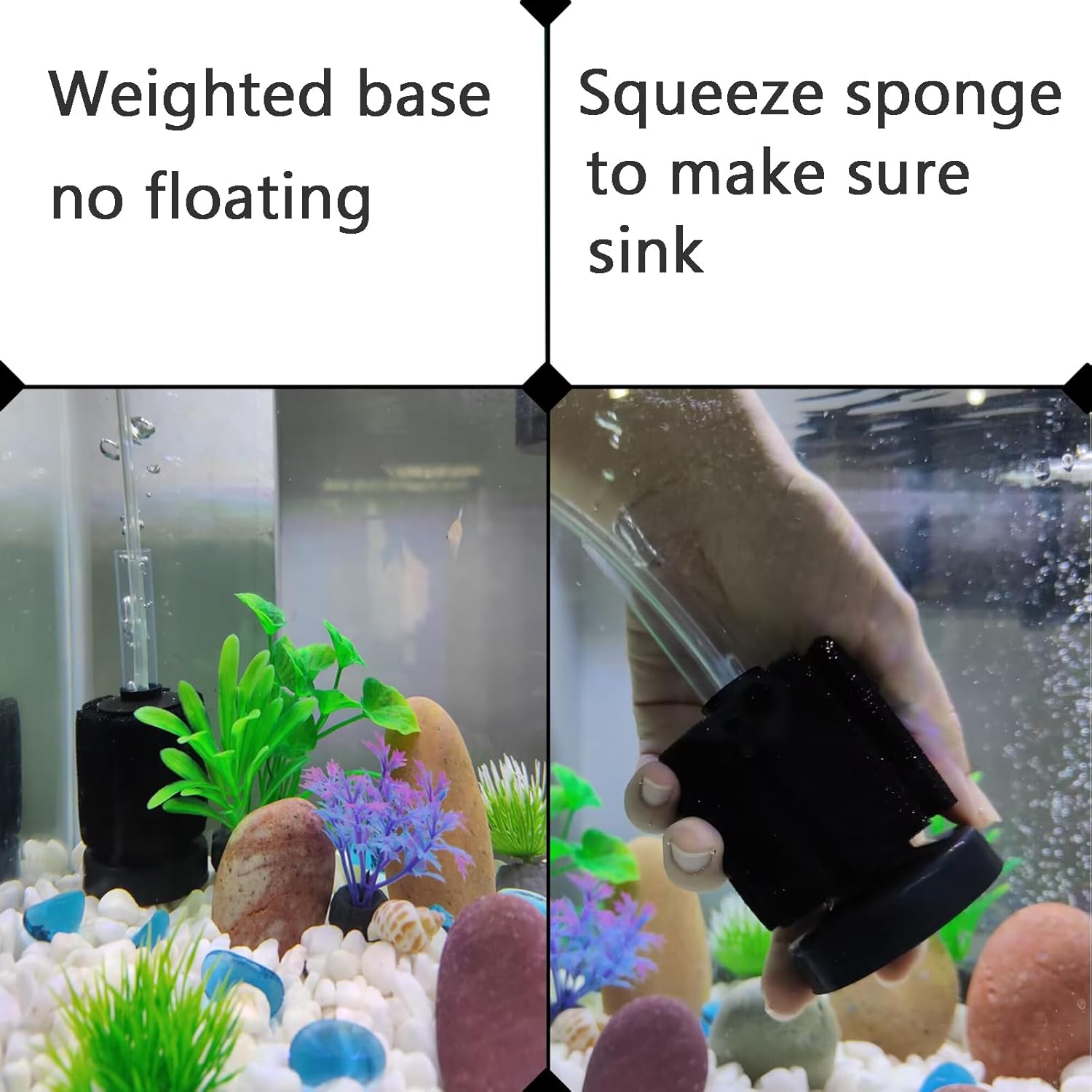 AQUANEAT 3 Pack Aquarium Bio Sponge Filter Breeding Fry Betta Shrimp Nano Fish Tank (Small up to 10Gal) - Happypetzone.online - Image 7