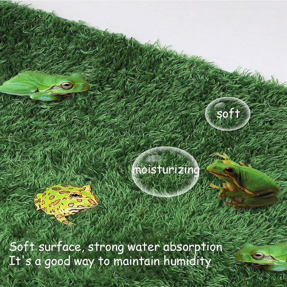 kathson 2pcs Reptile Carpet Terrarium Liner Tortoise Bedding Reptile Substrate Liner Mat Pet Cage Mats Supplies for Lizard Snake Bearded Dragon Gecko Chameleon Turtle Iguana (11.81 X 7.87 in) - Happypetzone.online - Image 4
