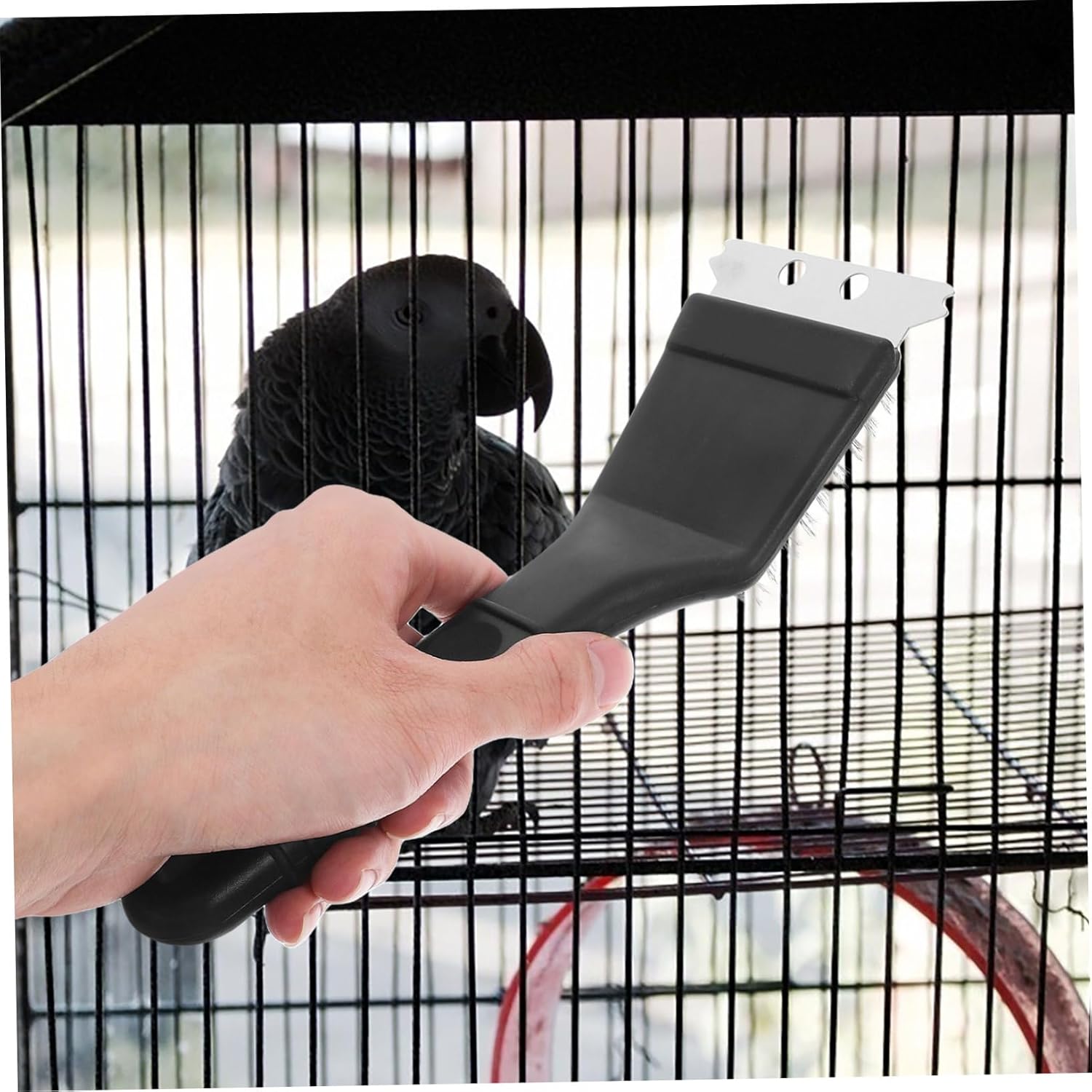 Bird Cages Sanitation Tool Multi-Function Birdcage Cleaning Brush Steel Shovel - Happypetzone.online - Image 9