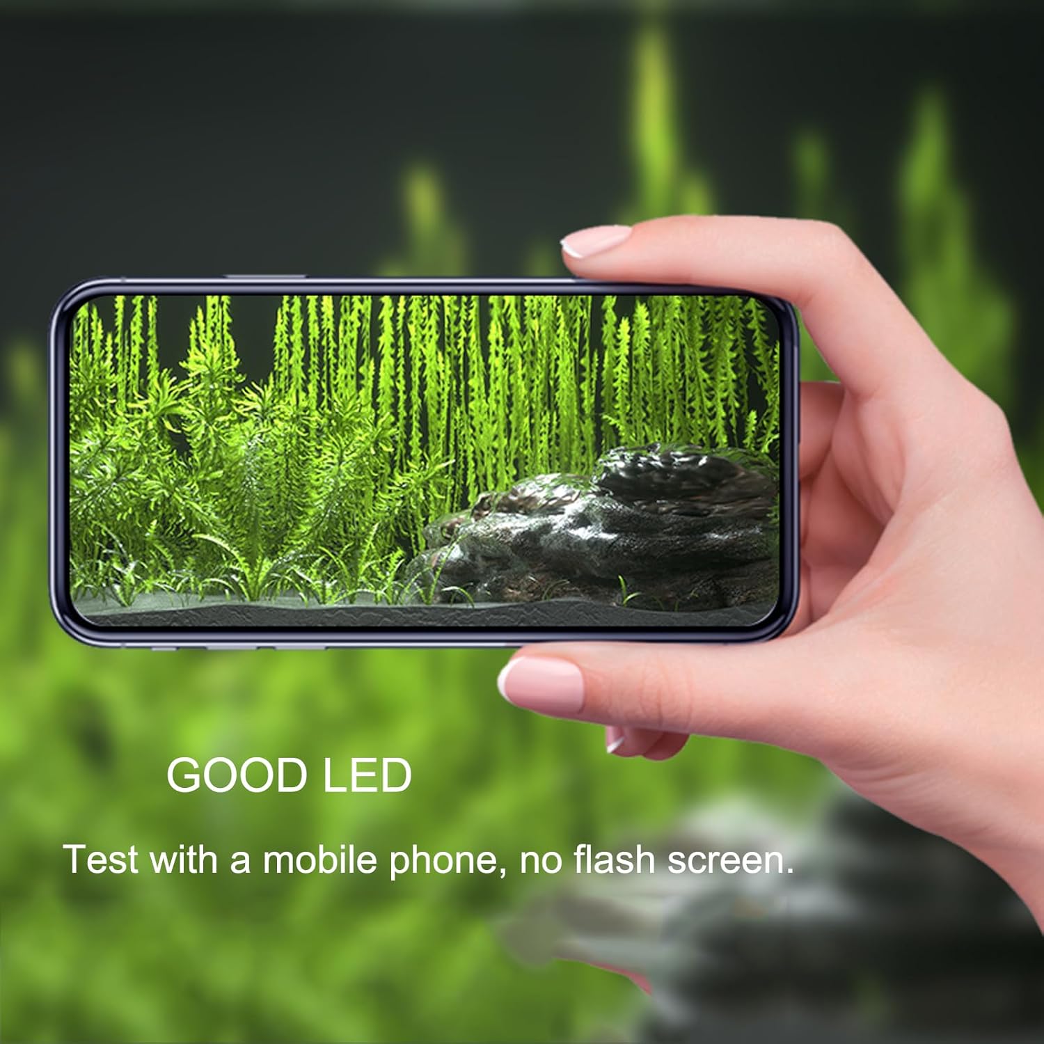 Carefree Fish Aquarium LED Light USB 5V1A RGBW 5730 Timmer 5~10Gal Fish Tank Clip Light 10 Brightness Levels 8W with USB Port (Include UL Certification Power Adapter) - Happypetzone.online - Image 4