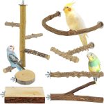 bird perch wood natural