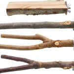bird perch wood natural