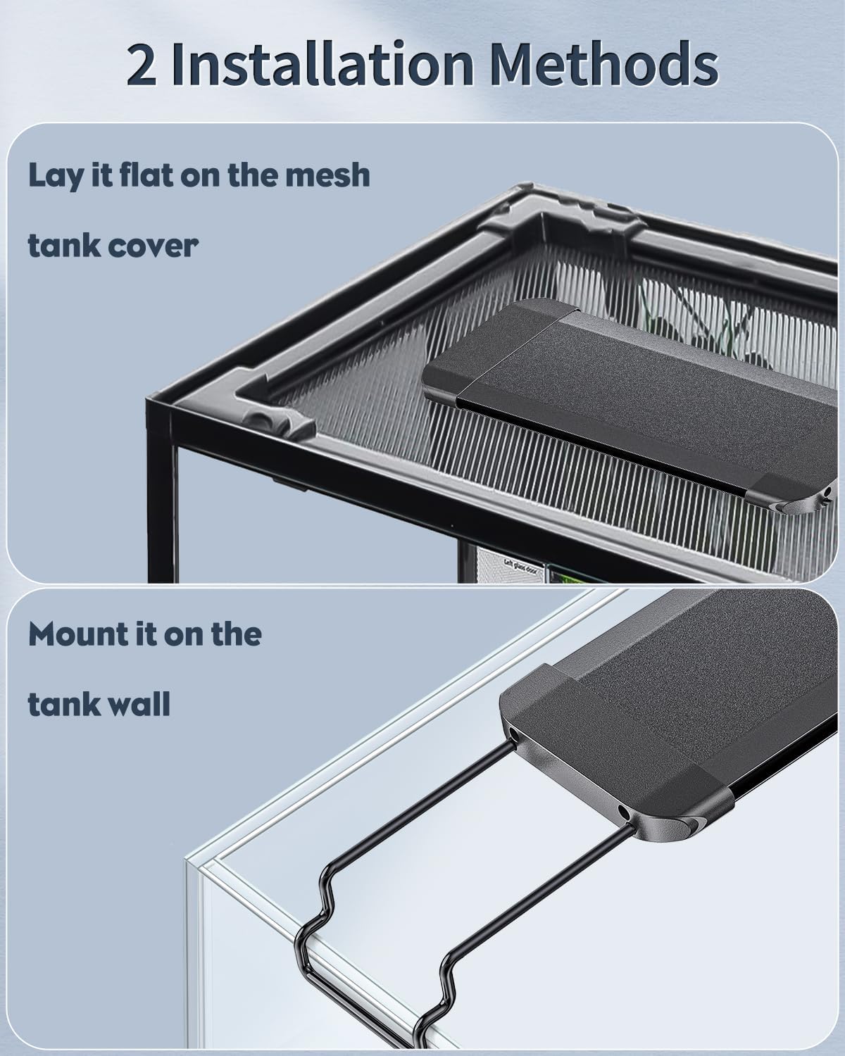 Pawfly 6 W Terrarium Light for 6" to 10" Terrariums Extendable Reptile Tank Light with Full Spectrum Brilliant White Blue Red Lights with Day & Night Modes and Adjustable Brightness - Happypetzone.online - Image 6