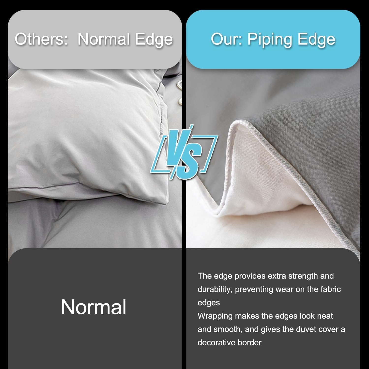 Erosebridal 100% Organic Cotton Kids Cute 3D Cat Duvet Cover Queen Size,Pizza Food Bedding Set,Outer Space Universe Comforter Cover,Kawaii Pet Animal Bedspread Cover with 2 Pillowcases,Soft Warm - Happypetzone.online - Image 7