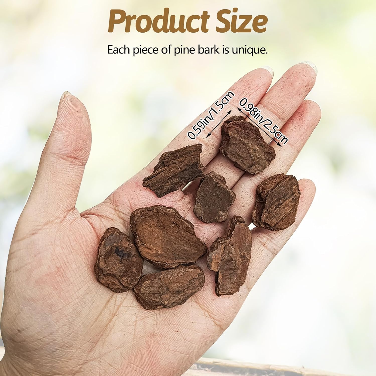 BNOSDM Reptile Pine Bark Substrate 17oz Tortoise Bedding for Habitat Natural Flat Cork Wood Bulk Terrarium Reusable Bark Pieces for Lizard, Crested Gecko, Spider, Chameleon, Ball Python, Tree Frog - Happypetzone.online - Image 2