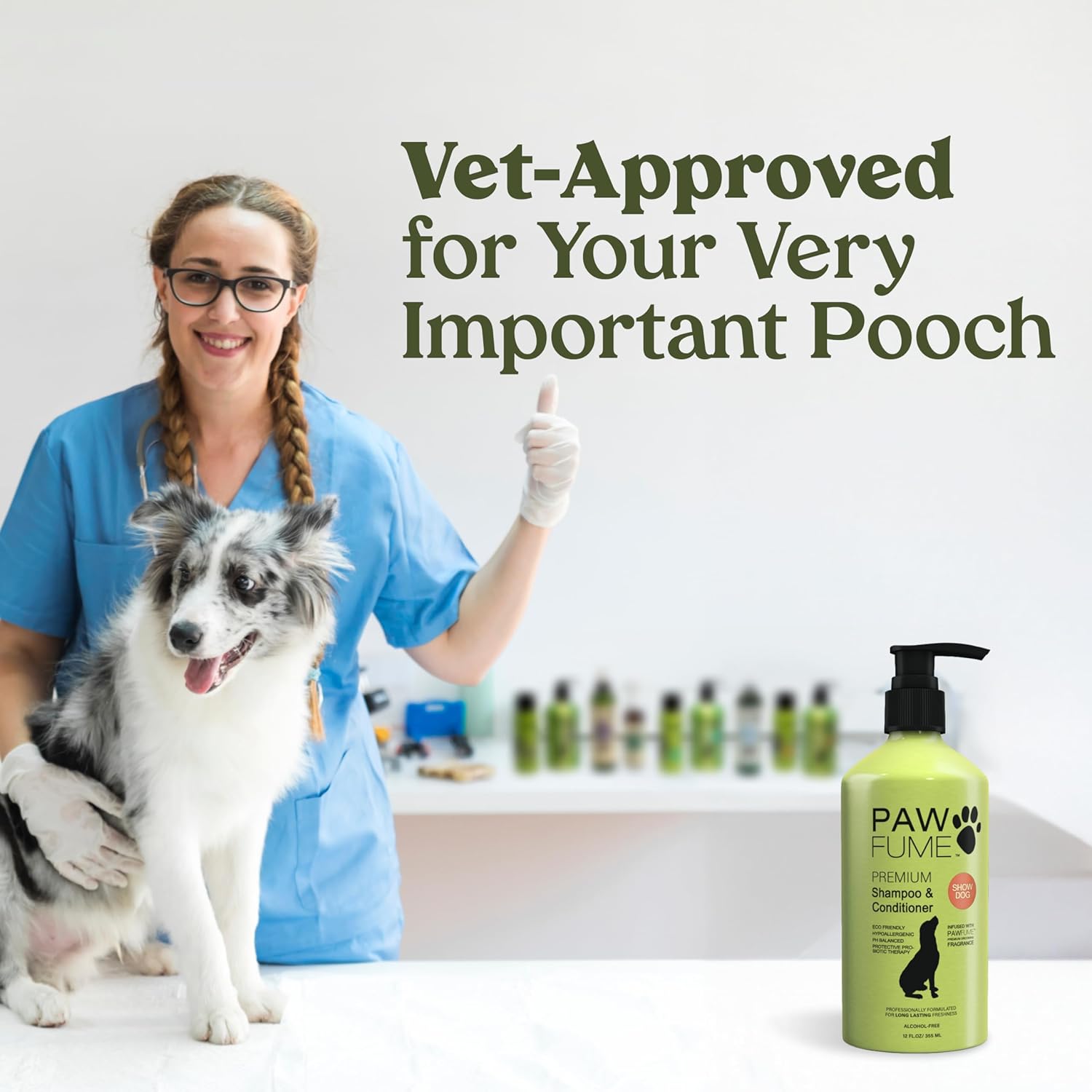 PAWFUME Deshedding Dog Shampoo and Conditioner, Show Dog, 1-Pack – Nourish & Detangle for Silky Soft Coat – Probiotic, Deep-Cleaning, pH-Balanced Formula – Salon-Quality Shampoo for Dogs - Happypetzone.online - Image 10