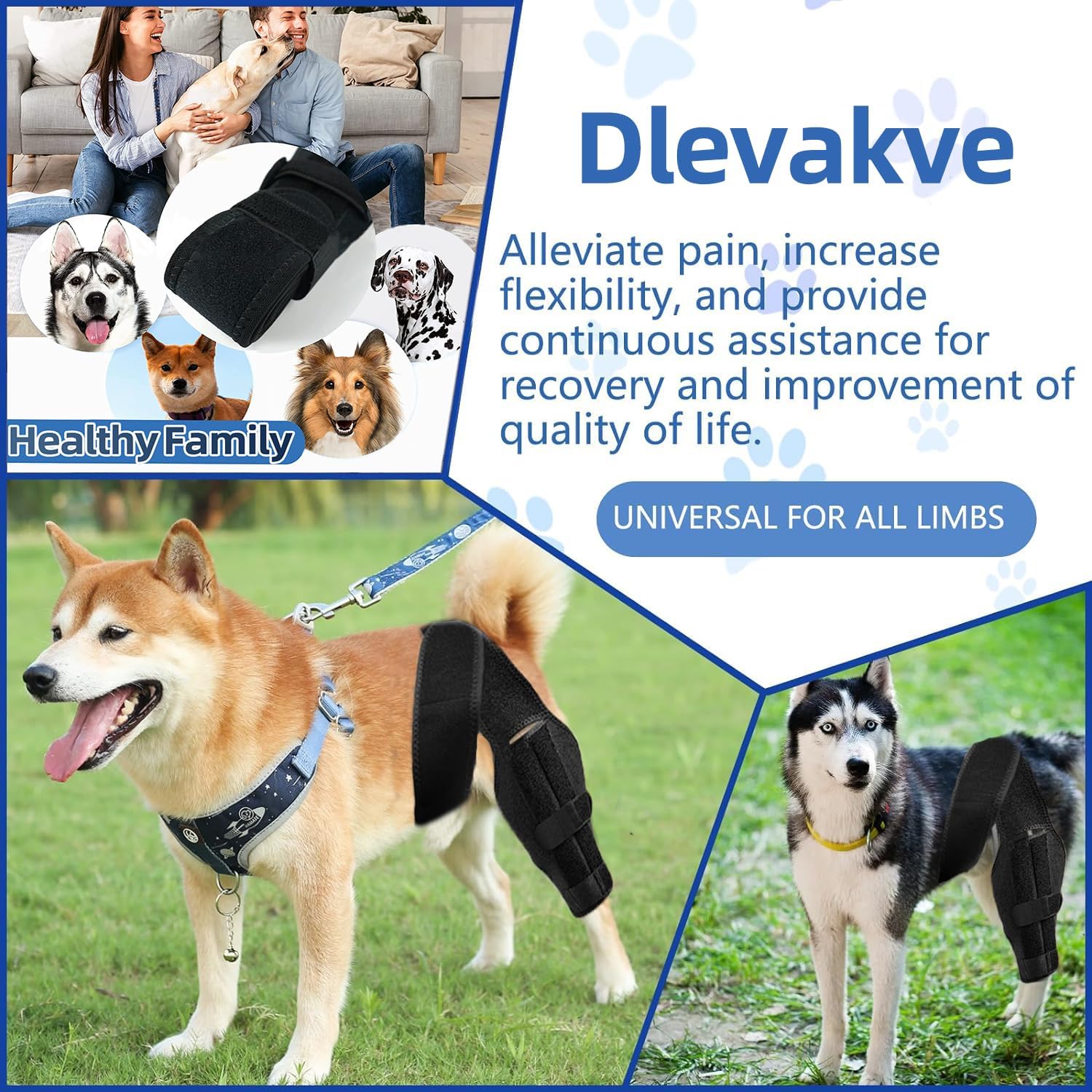 XS Dog Leg Braces for Back Leg for Support with Cruciate Ligament Injury-Better Recovery with Dog Knee Brace for Torn Acl Hind Leg-Adjustable Hip Dysplasia Dog Acl Brace Hind Leg Rear - Happypetzone.online - Image 5