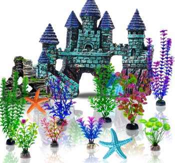 aquarium decoration set
