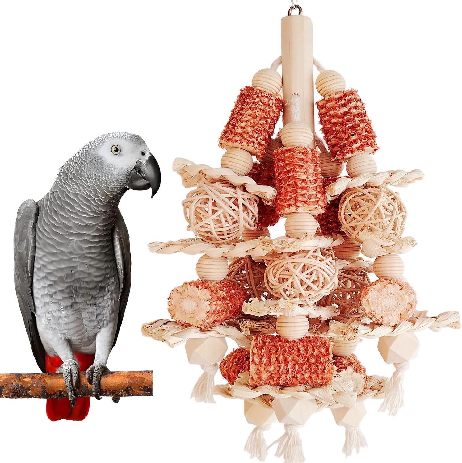 bird toys safe natural