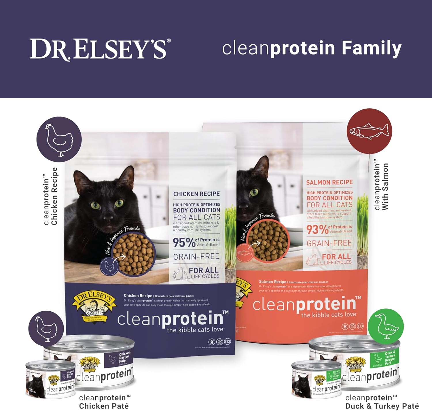 Dr. Elsey's Clean Protein Chicken Home Style Recipe All-Meat Pouch (Pack of 12) - Happypetzone.online - Image 8