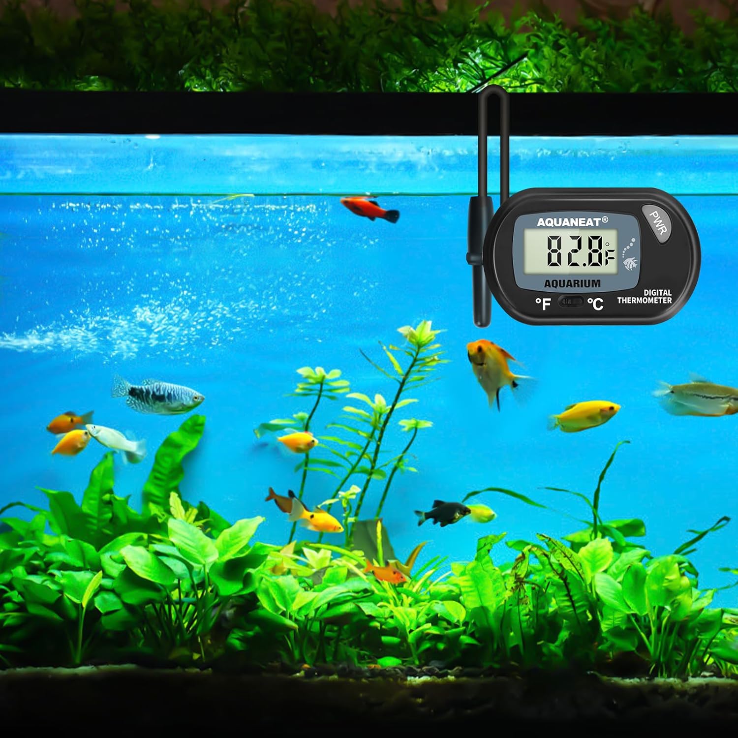 AQUANEAT 2 Pack Aquarium Thermometer, Fish Tank Thermometer, Digital Temperature Test, with Large LCD Display - Happypetzone.online - Image 5