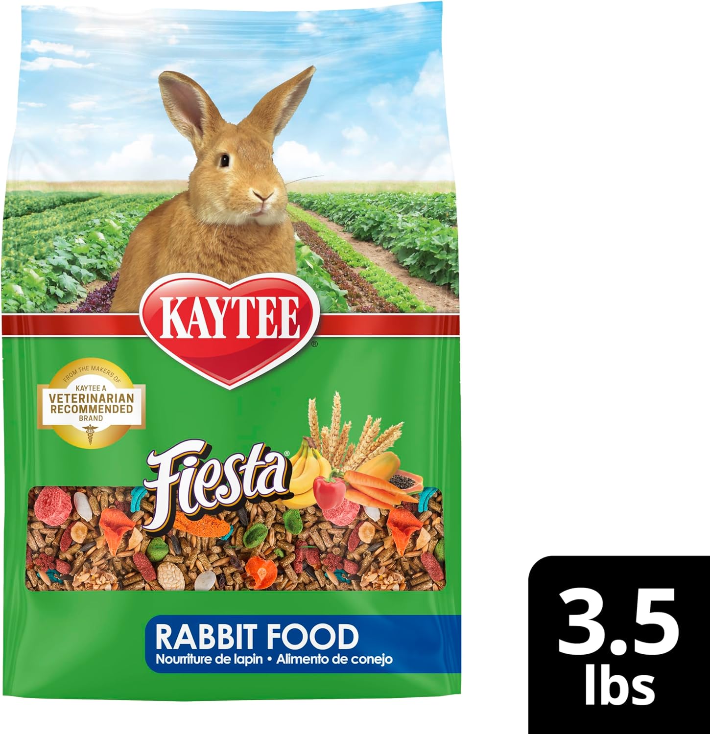 Kaytee Fiesta Rabbit Food, Nutritious and Fun Blend, Supports Dental Health and Digestion, 3.5 pounds - Happypetzone.online - Image 12
