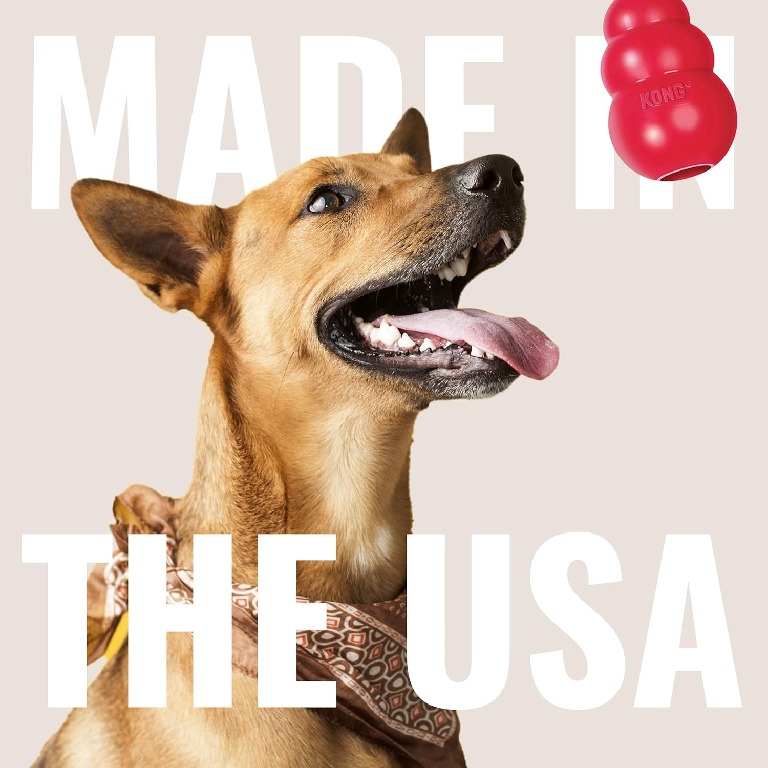 KONG Classic Stuffable Dog Toy - Fetch & Chew Toy for Dogs - Treat-Filling Capabilities & Erratic Bounce for Extended Play Time - Durable Natural Rubber Material - for Medium Dogs - Happypetzone.online - Image 8