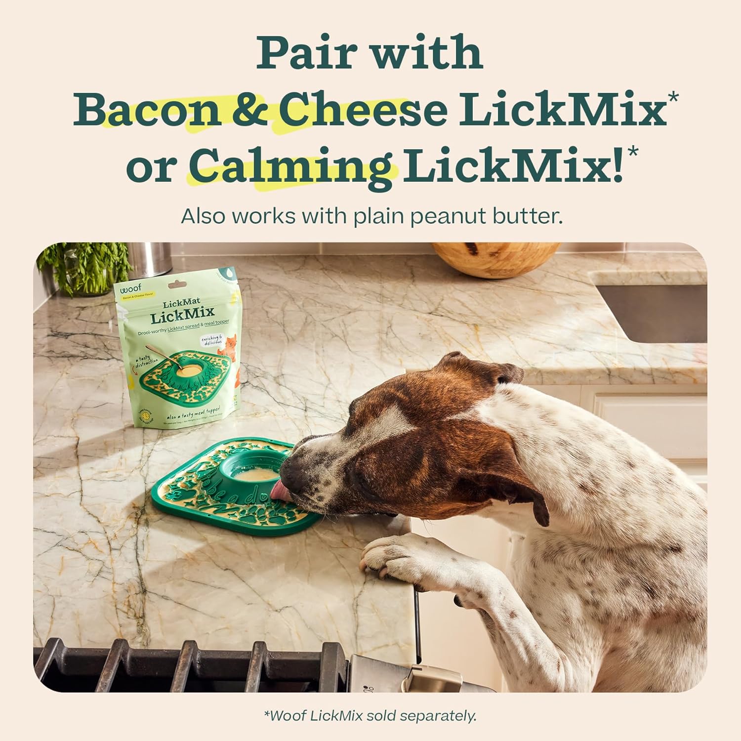 WOOF LickMat - Easy-to-Clean Lick Mat for Dogs - Slow Feeder Mat with Non-Slip Design - BPA-Free Silicone Lick Mat - Interactive Dog Toys - Green - Happypetzone.online - Image 6