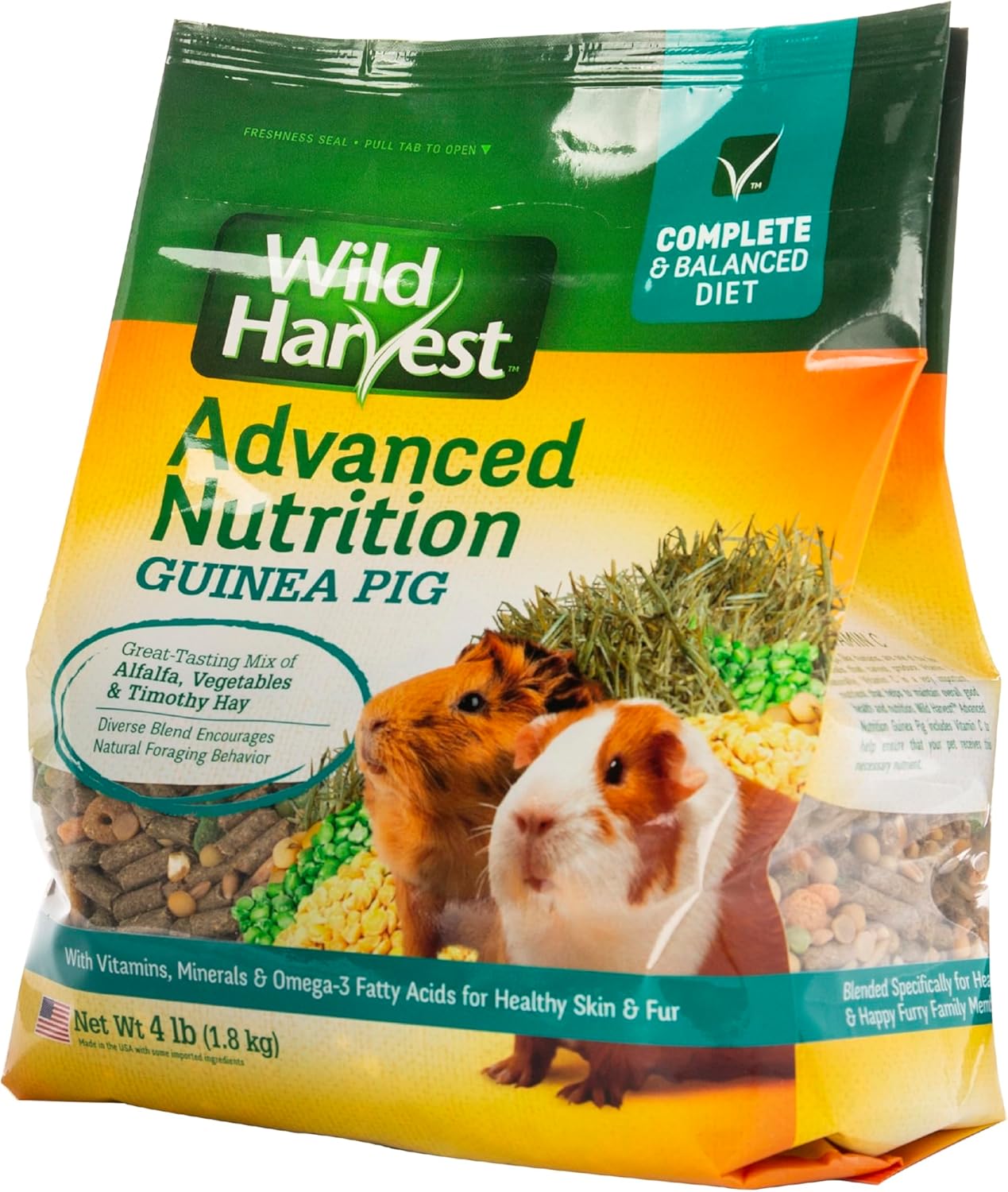 Wild Harvest Advanced Nutrition Guinea Pig, 4 Pounds, Complete And Balanced Diet - Happypetzone.online - Image 5