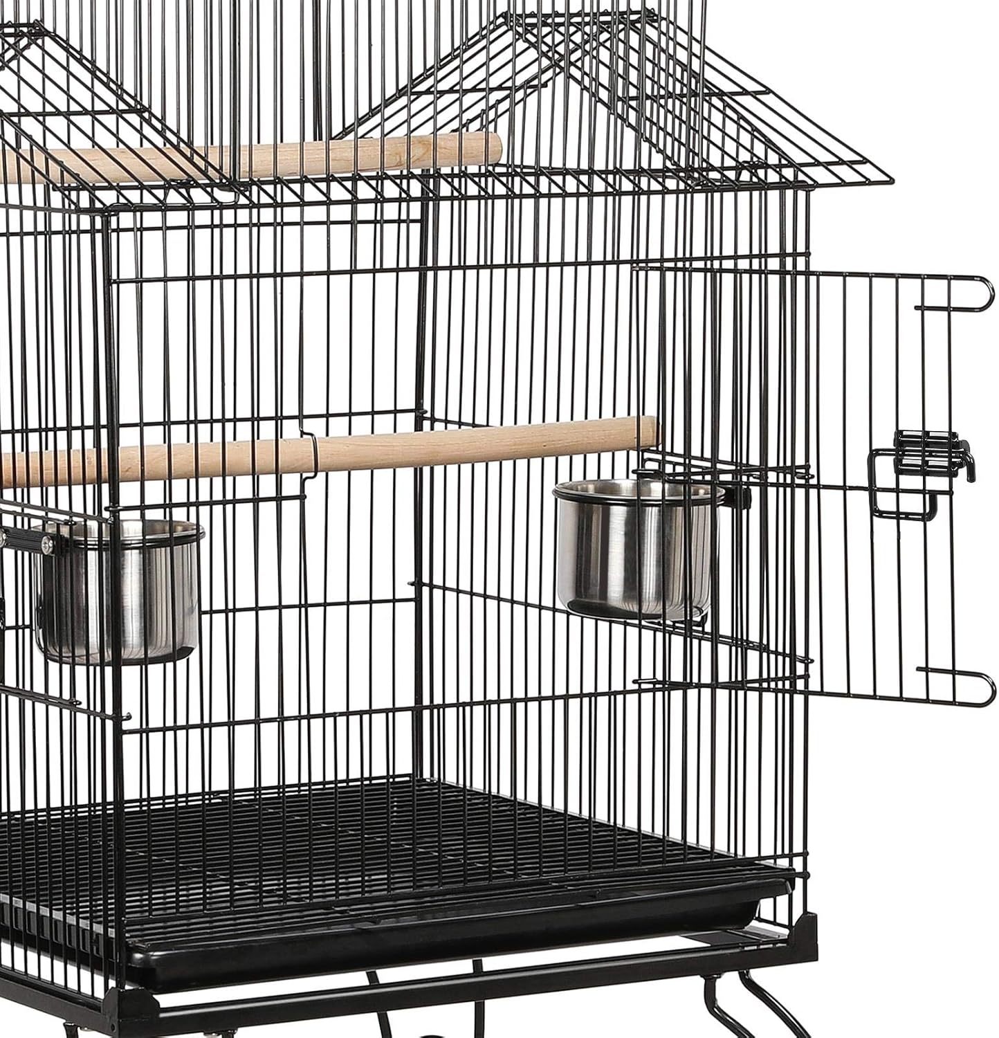 Yaheetech Budgie Cage 55-inch Rolling Standing Triple Roof Medium Parrot Cage Pet Bird Cage with Detachable Stand for Cockatiels Sun Parakeets Green-cheeked Conures Macaw - Happypetzone.online - Image 8