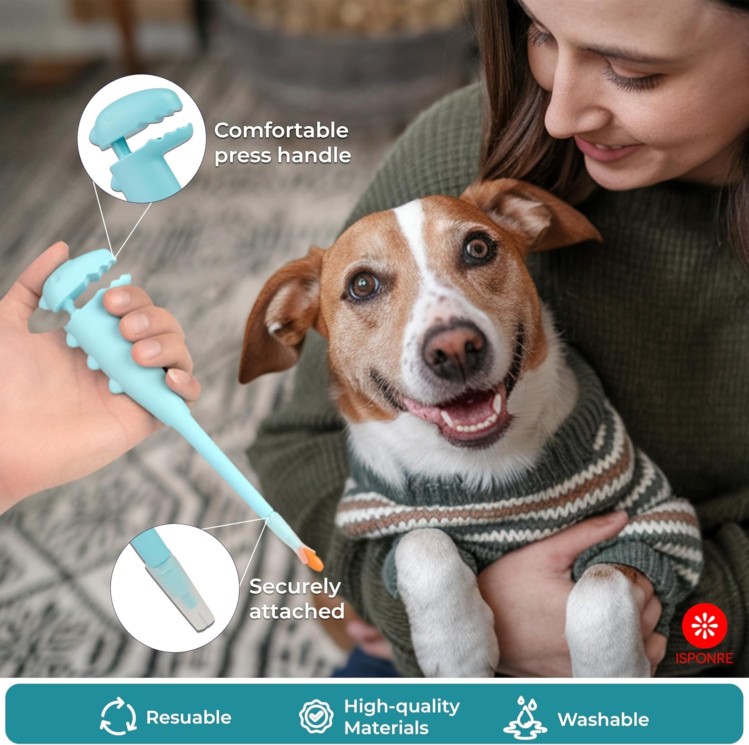 Pet Pill Shooter, Safe & Easy Pill Popper with 2 Premium Soft Silicone Tips for Cats and Dogs, Acts as Pet Piller, Medicine Feeder, Pill Pusher, Pill Dispenser, Cat and Dog Pill Shooter - Happypetzone.online - Image 6