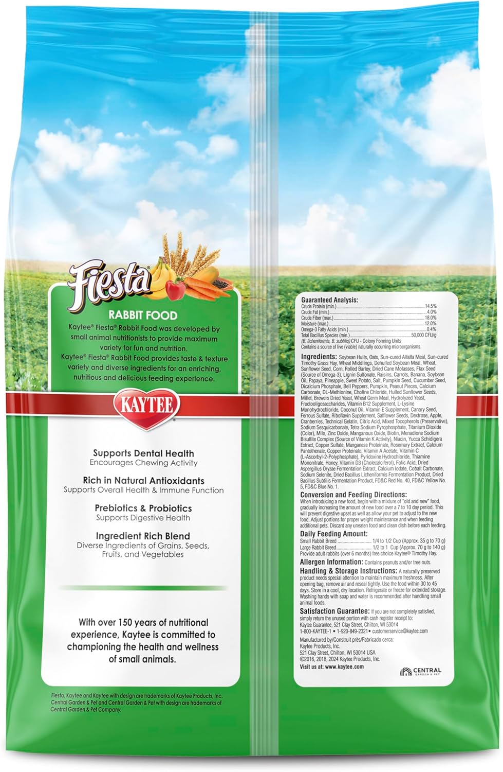Kaytee Fiesta Rabbit Food, Nutritious and Fun Blend, Supports Dental Health and Digestion, 3.5 pounds - Happypetzone.online - Image 11