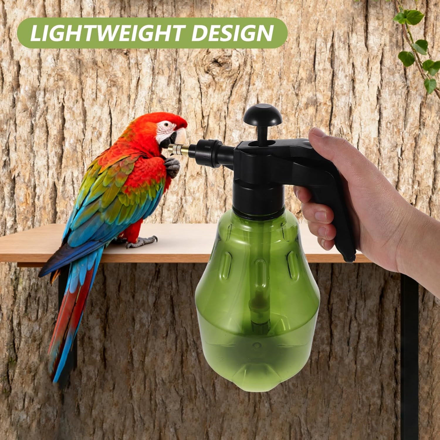 Empty Bird Sprayer | Ultrafine Avian Pump Mister | 1.5L/50.7oz Handheld Pet Bird Bath Mister | Adjustable Nozzle | for Macaws, Cockatiels, Parrots - Happypetzone.online - Image 4