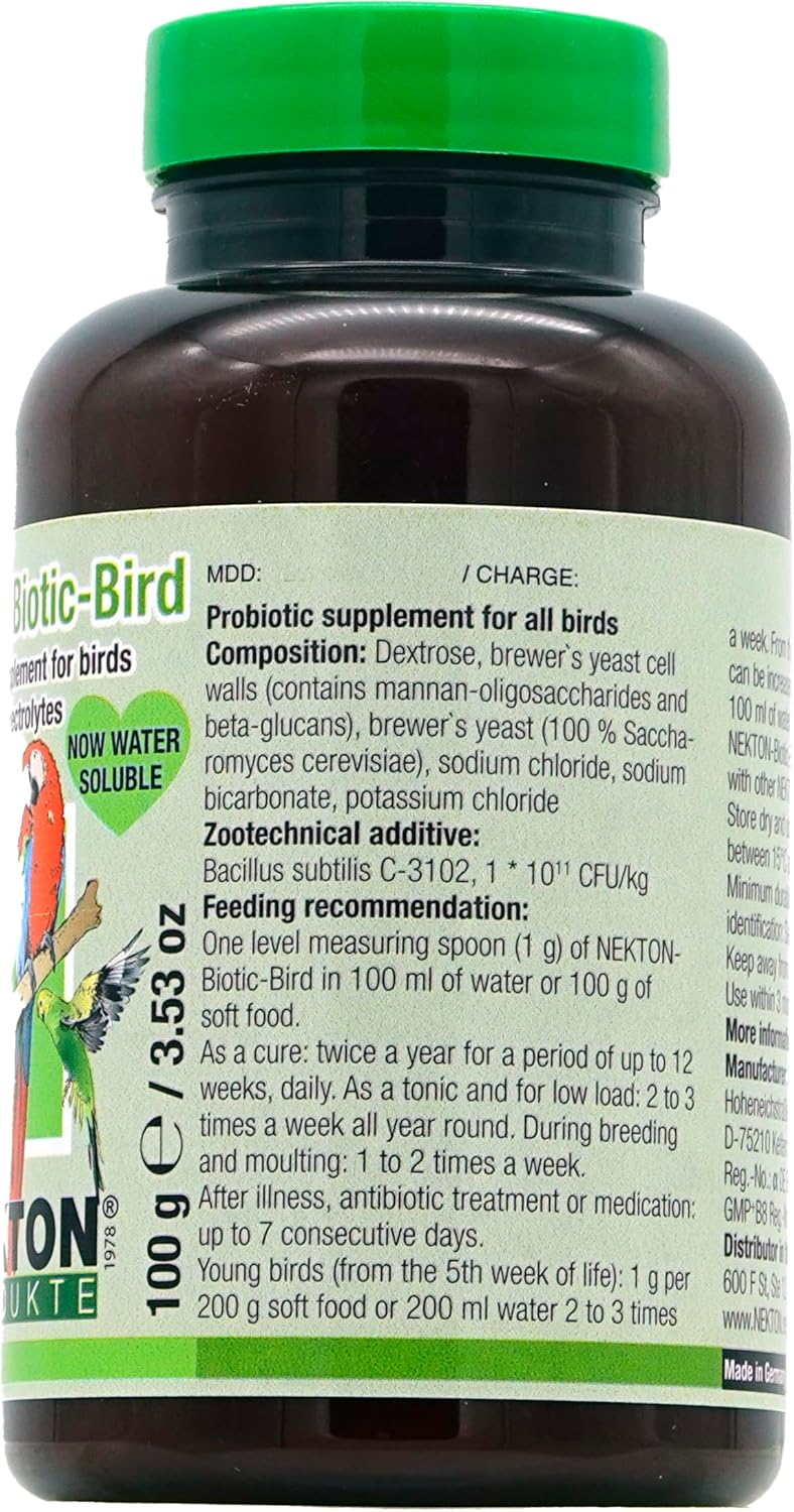 Nekton-Biotic-Bird Probiotic for Birds 100g, (3.5oz) - Happypetzone.online - Image 2