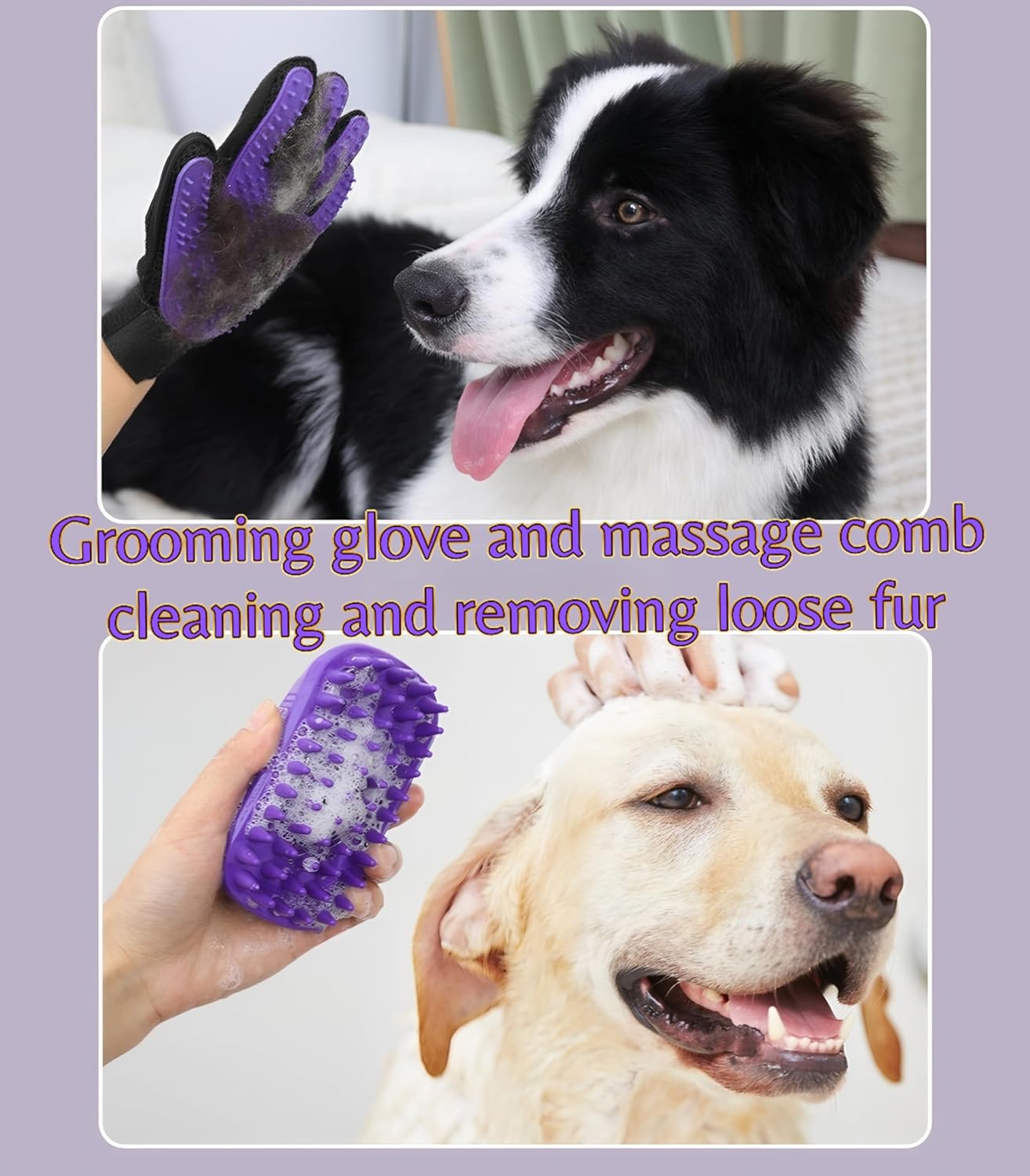 Pet Grooming Tools Kit-9 Packs Dog Cat Grooming Kit Dog Cat Grooming Supplies Dog Cat Brush Set Dog Nail Clippers and Cat Trimming Tools for Short and Long Hair Dog Cat Grooming - Happypetzone.online - Image 7