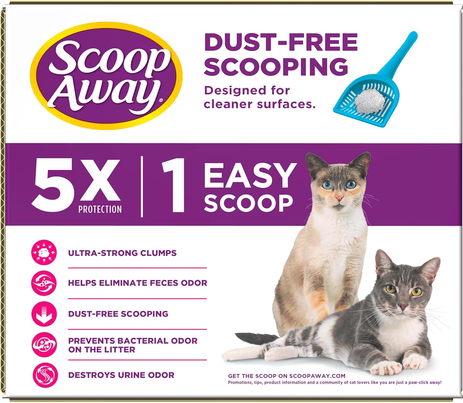 Scoop Away Advanced Multi-Cat Clumping Cat Litter, Meadow Fresh Scent, Pack of 2, 18.5 Pounds (Package May Vary) - Happypetzone.online - Image 12