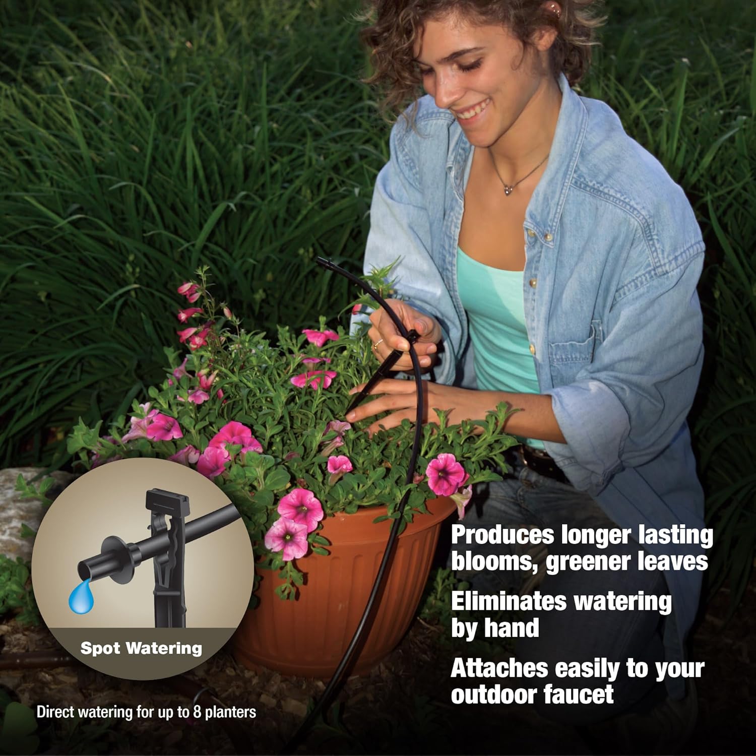 Rain Bird PATIOKIT Drip Irrigation Patio Watering Kit, Connects to Faucet, 1/4" Drip Tubing - Happypetzone.online - Image 4