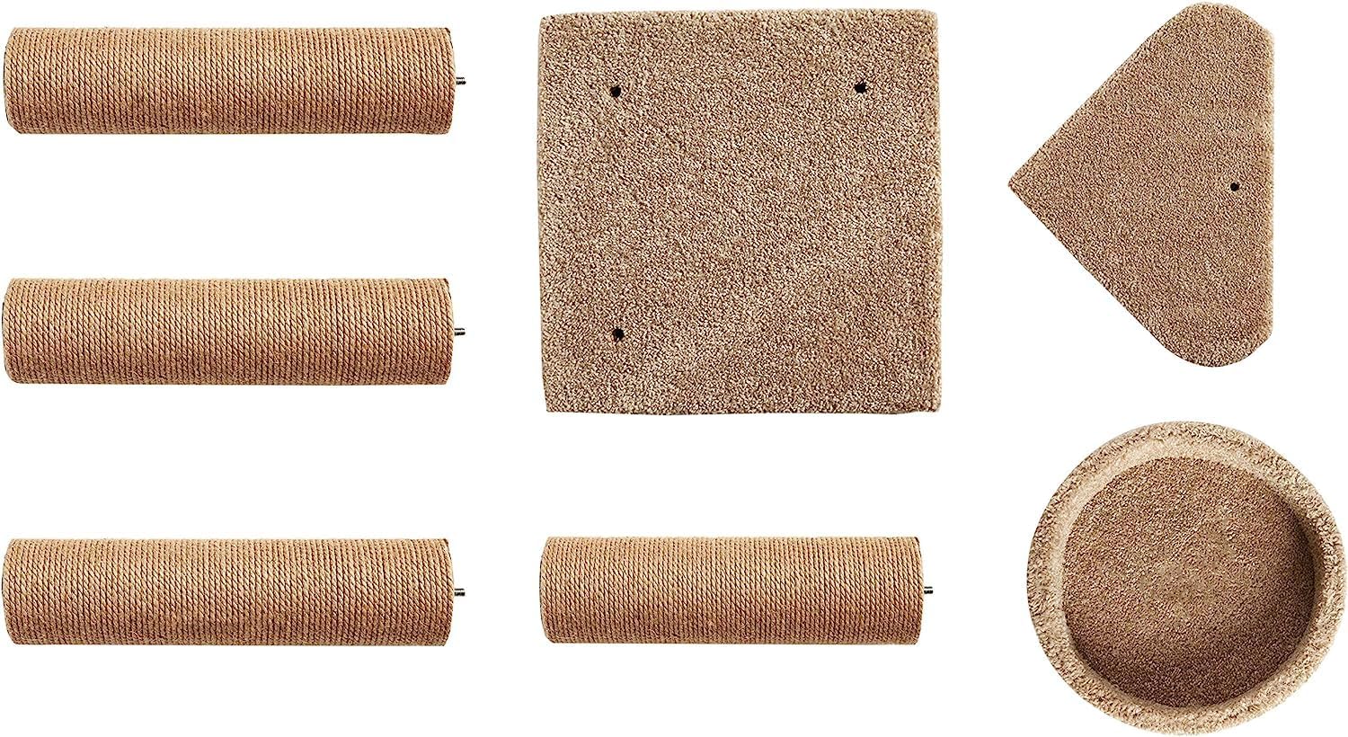 Amazon Basics Cat Tree - Multi-Level Climbing Activity Tower with Jute Rope Scratching Posts for Indoor Cats & Kittens, Medium (31.5"H), Beige - Happypetzone.online - Image 6