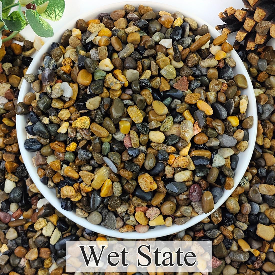YISZM 5lbs Aquarium Gravel, 1/4" Fish Tank Gravel Natural River Rocks Succulent Cactus Pea Gravel for Plants, Pebbles for Gardening, Flower Pots, Vase Fillers, Indoor Water Fountains, Landscaping - Happypetzone.online - Image 2