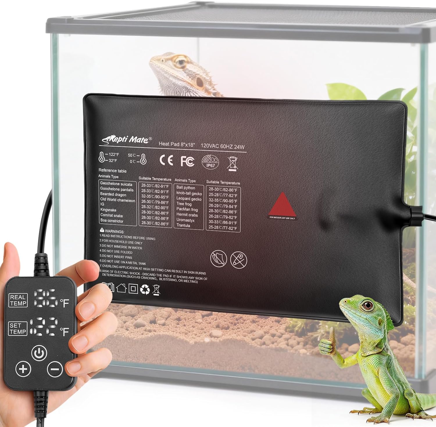 reptile heat mat under tank